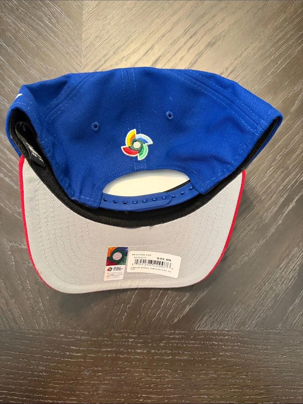 New Era Blue and Red Puerto Rico WBC 9FIFTY Stretch-Snap Cap